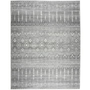 ReaLife Rugs Machine Washable Moroccan Gray Eco-friendly Recycled Fiber Area Runner Rug (3' x 5')