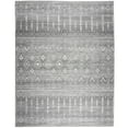 thumbnail image 1 of ReaLife Rugs Machine Washable Moroccan Gray Eco-friendly Recycled Fiber Area Runner Rug (5' x 7'), 1 of 11