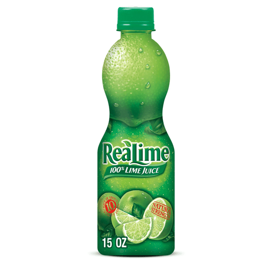 ReaLime 100% Lime Juice, 15 fl oz bottle (Pack of 3)