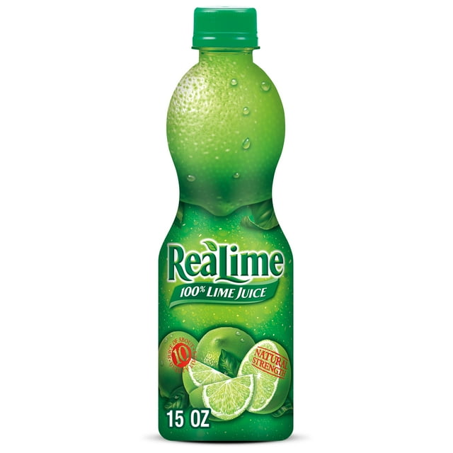 ReaLime 100 Lime Juice, 15 fl oz bottle