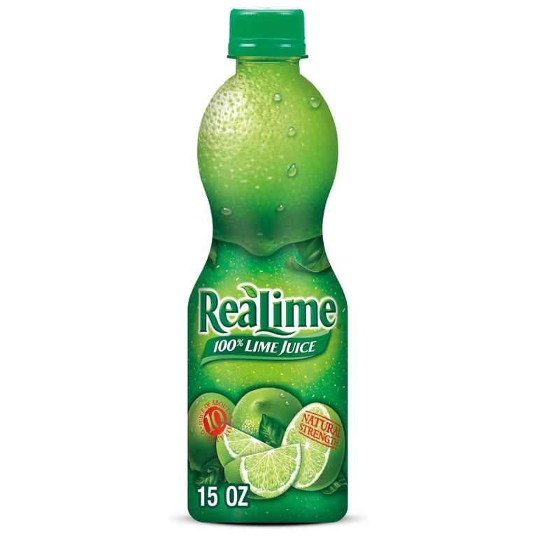 ReaLime 100% Pure Lime Juice Concentrate, 15 fl oz bottle
