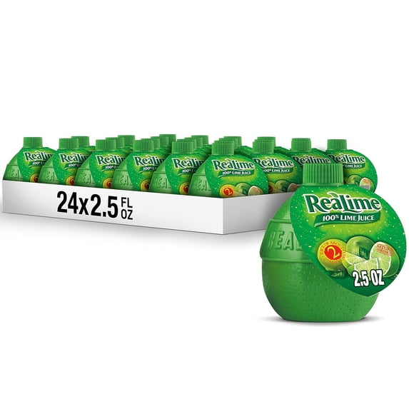 ReaLime 100 Percent Lime Juice, 2.5 FL.Oz., Per Bottle (Pack Of 24)