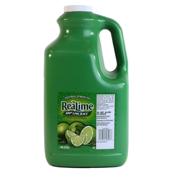 ReaLime Lime Juice from Concentrate, 1 Gallon Plastic Bottle