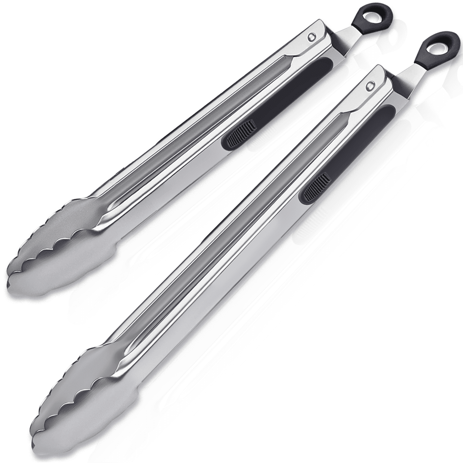 ReaNea 12'' and 16'' Barbecue Tongs, Stainless Steel Kitchen Grill BBQ Tongs for Cooking, Metal Cooking Tongs for Massive Meat - Walmart.com