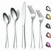 ReaNea 20 Pieces Silverware Set Stainless Steel Flatware Set, Spoons and Forks Cutlery Set Service for 4