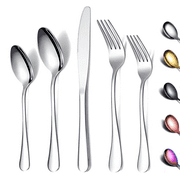 ReaNea 20 Pieces Silverware Set Stainless Steel Flatware Set, Spoons and Forks Cutlery Set Service for 4