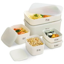 ReaNea Food Storage Containers 6 Pieces,Plastic Meal Prep Containers with Lids Reusable Bento Box