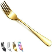ReaNea Gold Dinner Forks 12 Pieces Stainless Steel 8.17" Fork Wedding Silverware Set