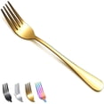 thumbnail image 1 of ReaNea Gold Dinner Forks 12 Pieces Stainless Steel 8.17" Fork Wedding Silverware Set, 1 of 9