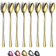 thumbnail image 1 of ReaNea Golden Stainless Steel Long Handle Stirring Spoons (8 Count), 1 of 8