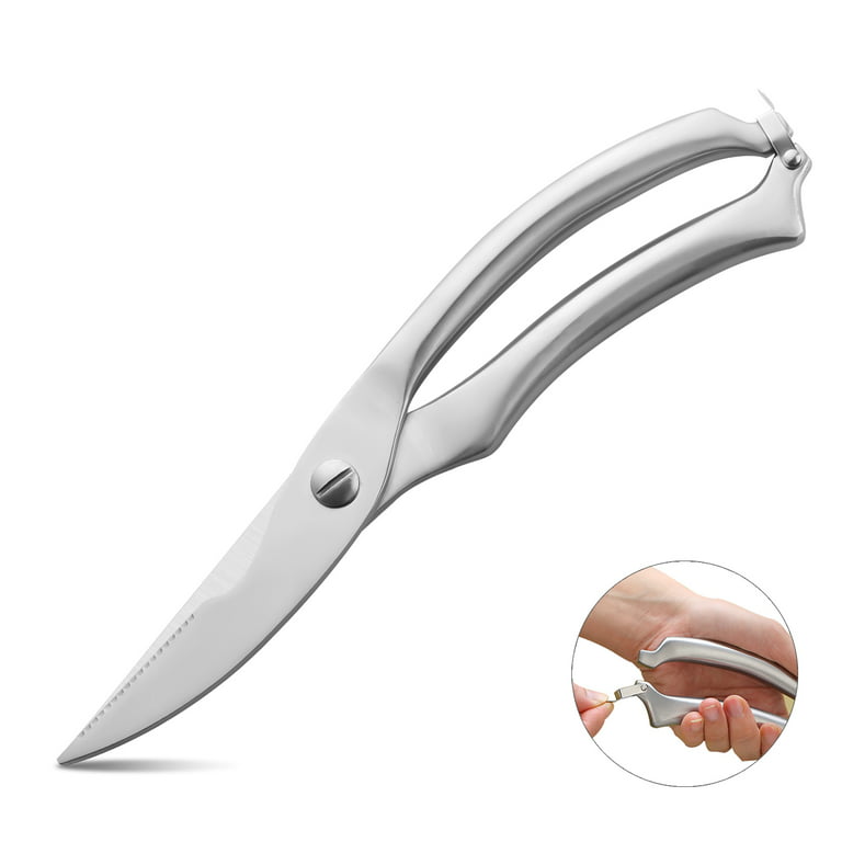 ReaNea Kitchen Scissors, Heavy Duty Stainless Steel Poultry Shears For for  bones, chicken, seafood, meat, vegetables.