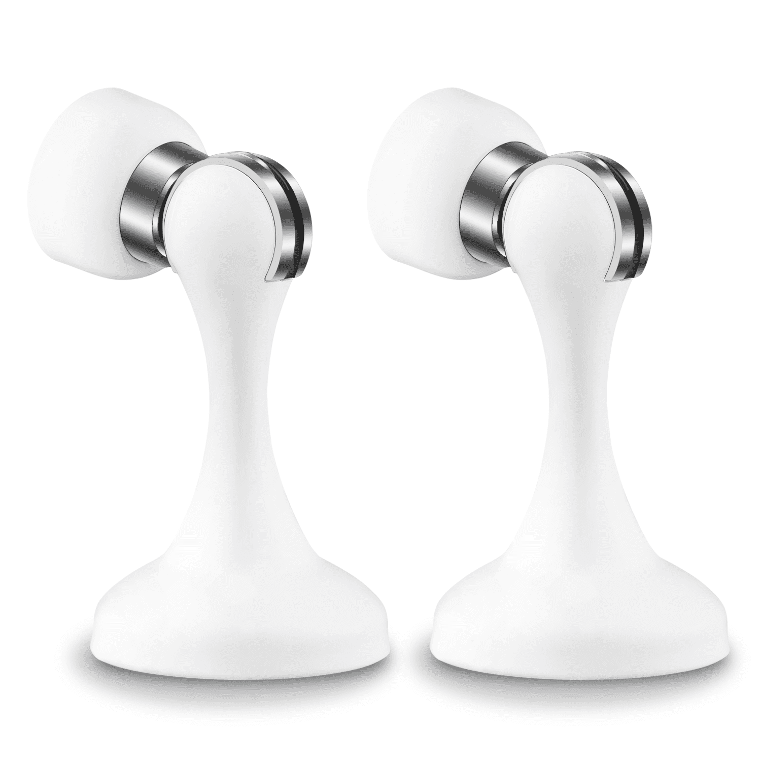 ReaNea Door Stop 2Pack Stainless Steel Scratch Resistant Home Door Stoppers (White