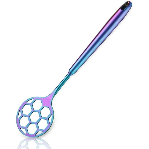 ReaNea Rainbow Dough Whisk, Football Shape Stainless Steel Flat Whisks for Cooking and Baking, Easy to Clean