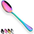 thumbnail image 1 of ReaNea Rainbow Stainless Steel Dinner Spoons with Titanium Coating Handle (12 Count), 1 of 7
