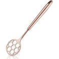 thumbnail image 1 of ReaNea Rose Gold Dough Whisk, Sturdy Football Shape Stainless Steel Flat Whisks for Cooking and Baking, Easy to Clean, 1 of 6