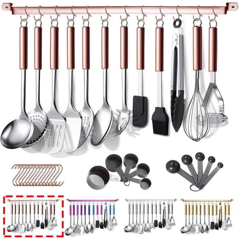 Stainless Steel Cooking Utensils Set,37 Pieces Kitchen Utensils
