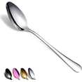 thumbnail image 1 of ReaNea  Silver Dinner Spoons 12 Pieces Stainless Steel Table Soup  Dessert Spoons Sliverware Set, 1 of 7