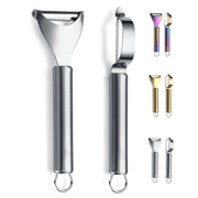 ReaNea Silver Potato Vegetable Peeler Stainless Steel Peelers For Kitchen Set Of 2