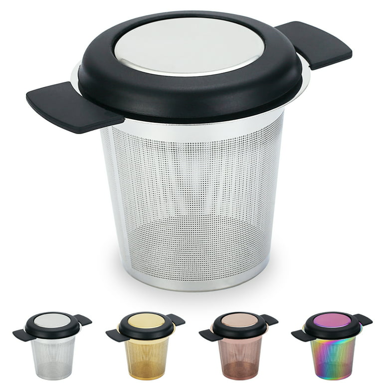 Tuelaly 150ML Thermal Cup with Tea Strainer Heat Resistant