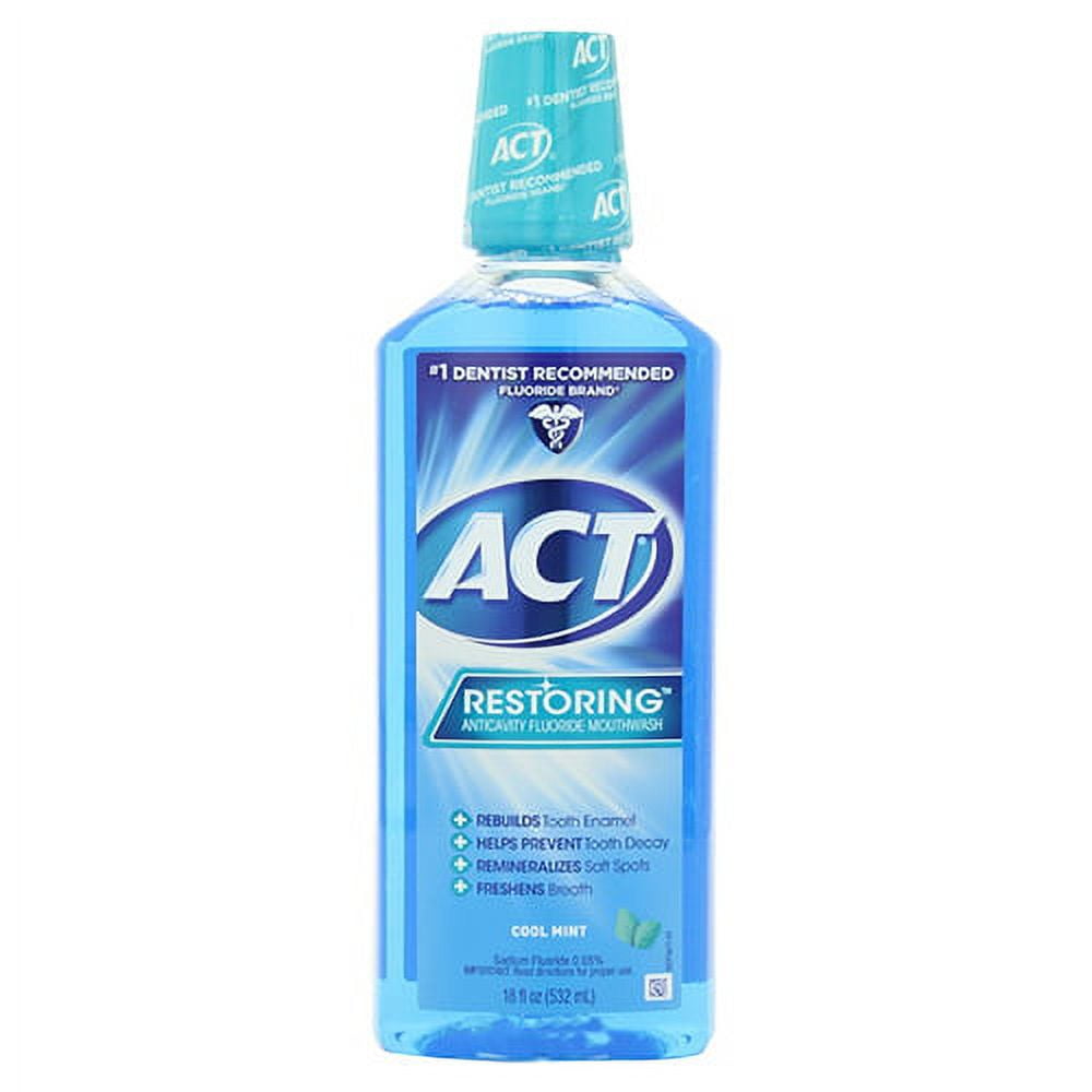Reach Act Restoring AntiCavity Mouthwash With Clean Burst Icy Cool