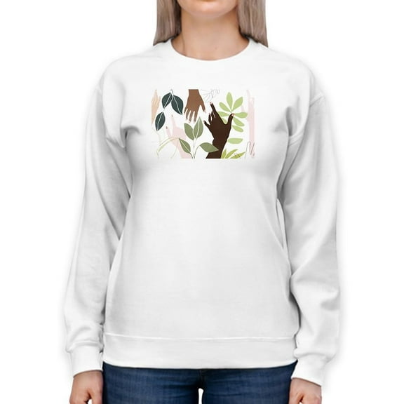 Reach And Rise A Sweatshirt Women -June Erica Vess Designs, Female XX-Large