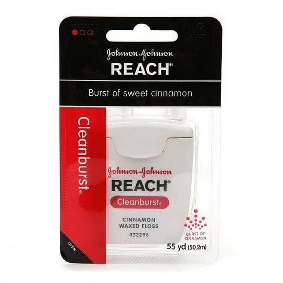 Reach Clean Burst Dental Floss, Cinnamon 55 yd 2 PACK