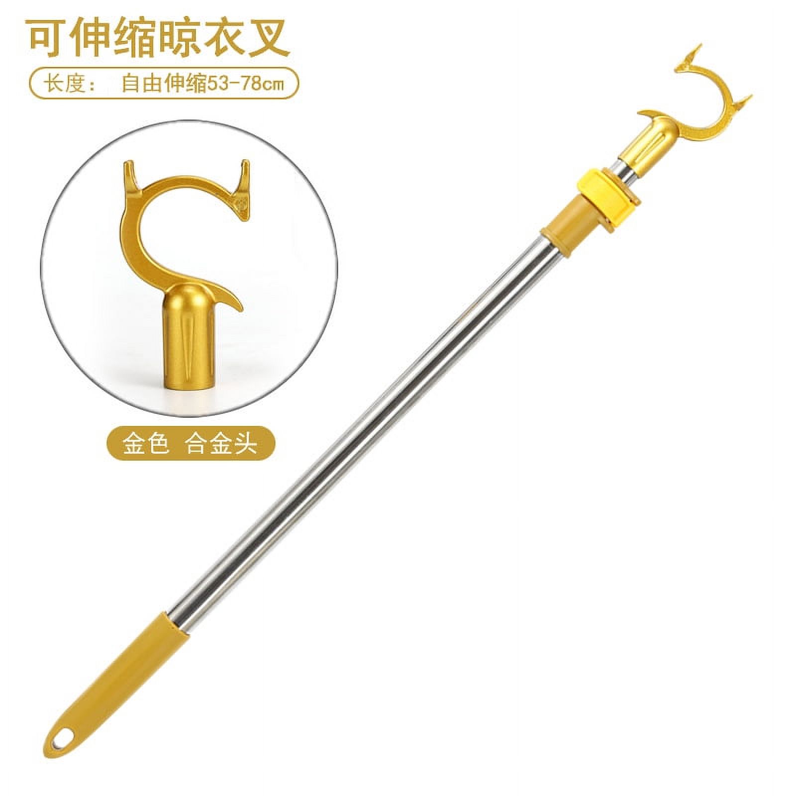 Reach Clothes Pole Retractable Closet Reach Pole Adjustable Clothesline