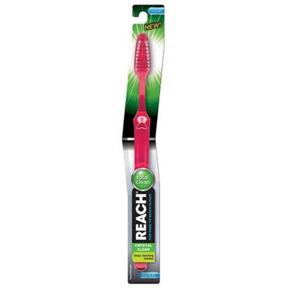 Reach Crystal Clean Toothbrush, Medium - (Pack of 6)