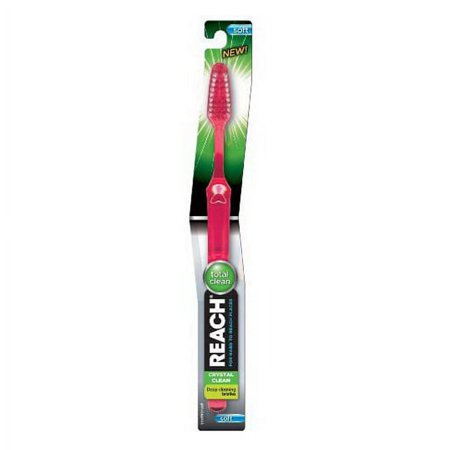 Reach Crystal Clean Toothbrush Soft Assorted Colors 1 Ea