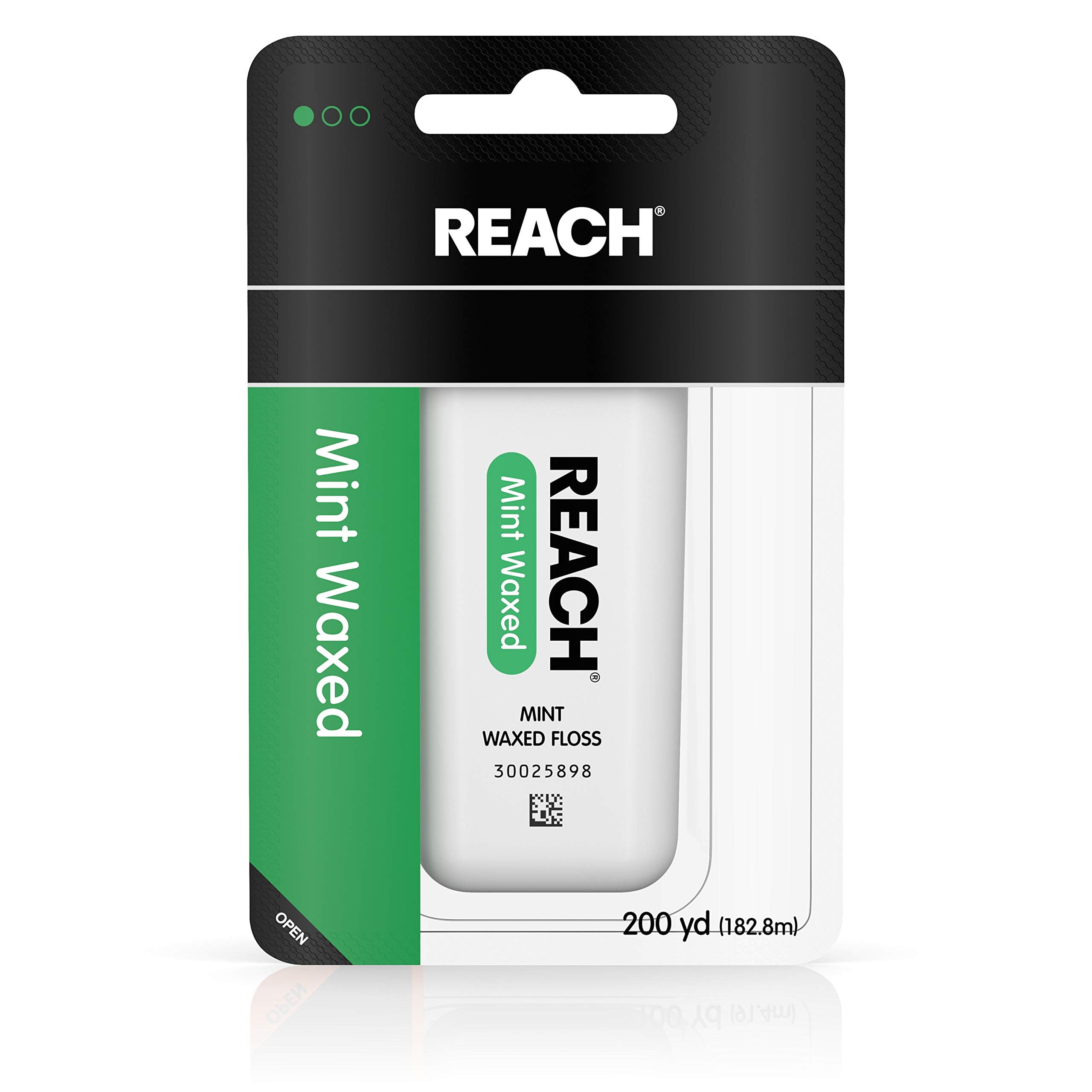 Reach Dental Floss, Waxed, Mint, 200 Yard (Pack of 2)
