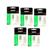 Reach Dental Floss, Waxed, Mint, 200 Yard Pack of 5