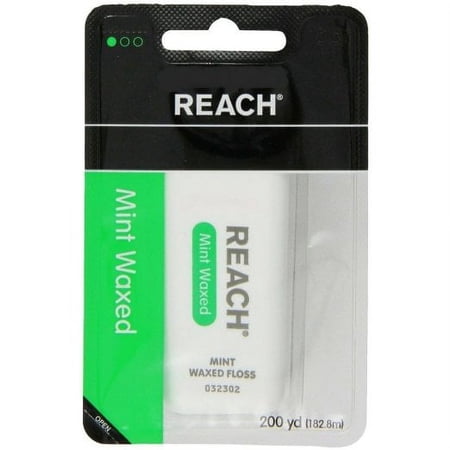 Reach Dental Floss, Waxed, Mint, 200 Yard
