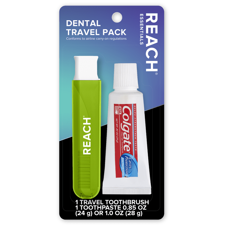 Reach® Dental Travel Pack with Travel Toothbrush & Travel-Sized
