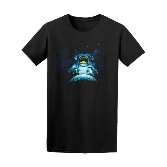 Reach For The Moon Astronaut T-Shirt Men -Image by Shutterstock, Male XX-Large