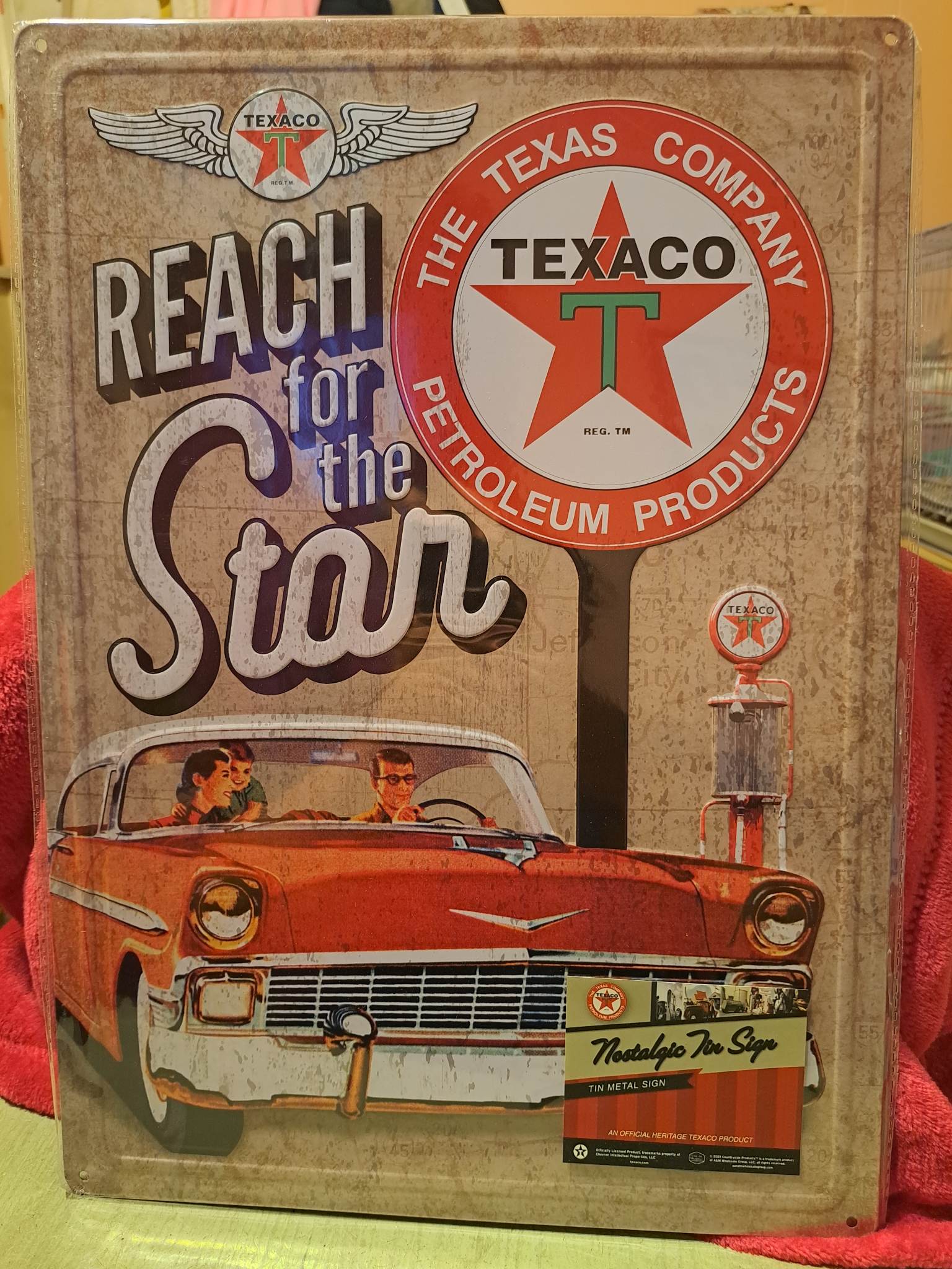 Reach For The Star... Texaco The Texas Company Petroleum Products Tin ...