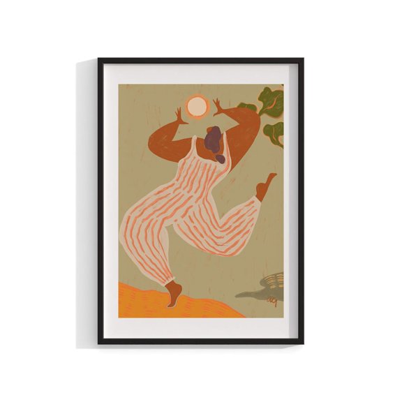 Reach For The Sun Art Wall Art Modern Print Inspirational Home Decor, Unframed Paper Print