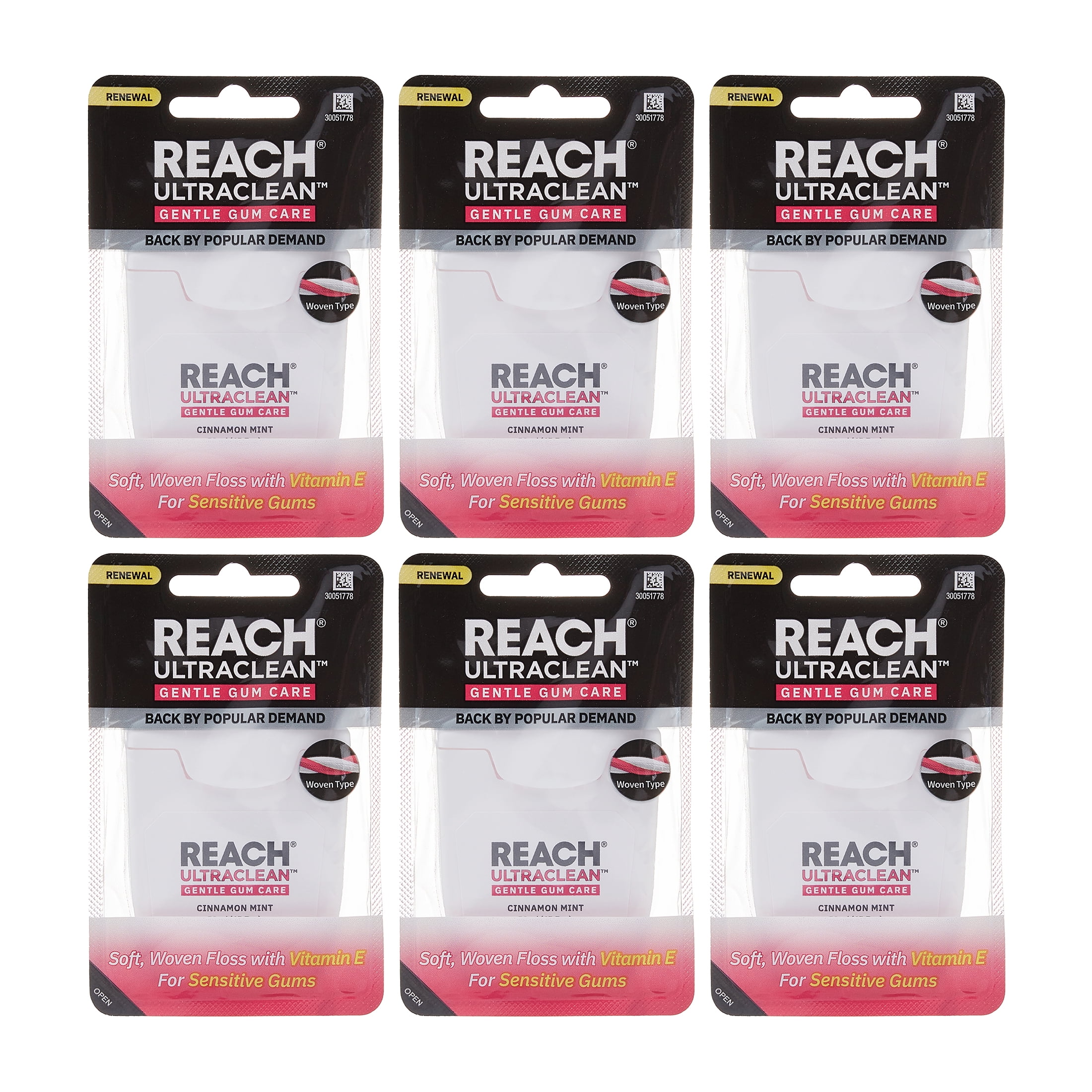 Reach Gentle Gum Care 50YD Dental Floss Value 6 Pack