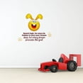 thumbnail image 1 of Reach High Cute Rabbit Life Quote Cartoon Quotes Decors Wall Sticker Art Design Decal for Girls Boys Kids Room Bedroom Nursery Kindergarten Home Decor Stickers Wall Art Vinyl Decoration (30x30 inch), 1 of 2