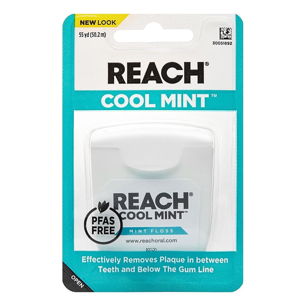 Reach Listerine Cool Mint Dental Floss 55 Yd, 1 Ea