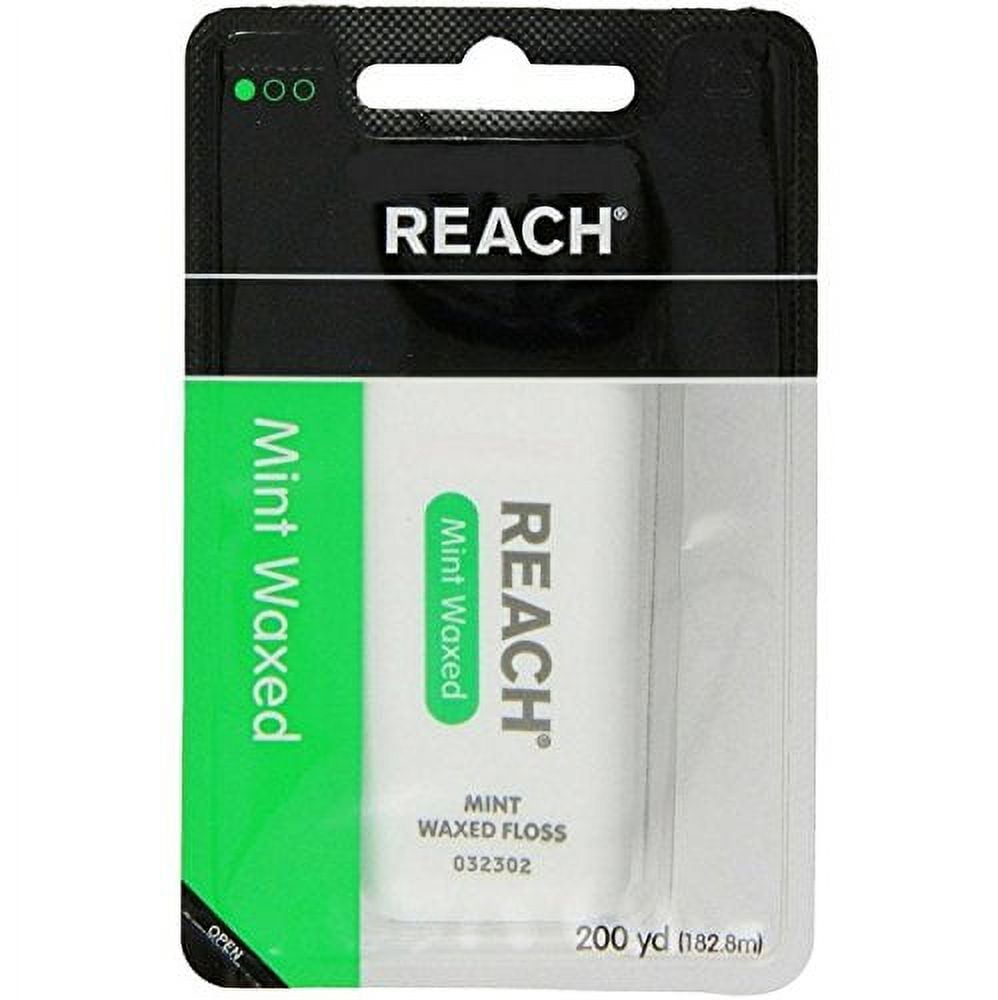 Reach Mint Waxed Dental Floss, 200 Yards (Pack of 6)