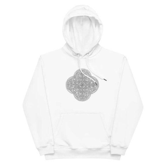 Reach Of The Spirit - BW Hollow - Eco Hoodie