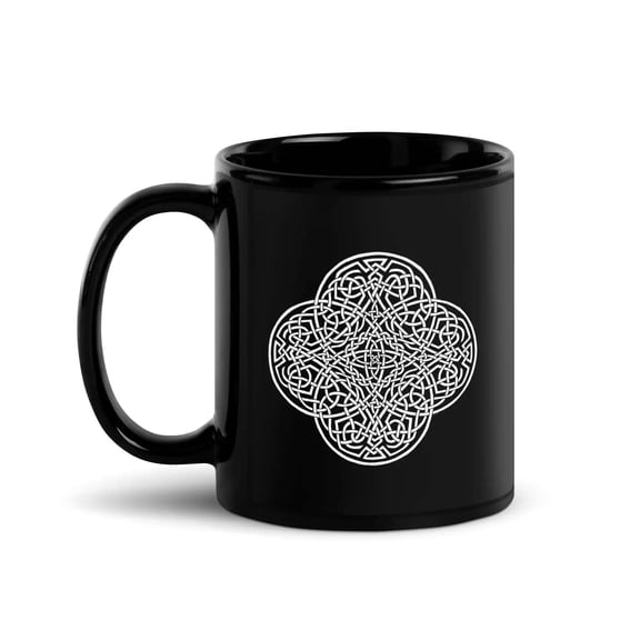 Reach Of The Spirit - BW Solid - Black Coffee Mug