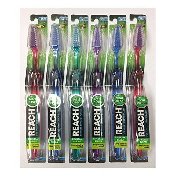 Reach Toothbrush Crystal Clean Soft #10, 1 Count 6)