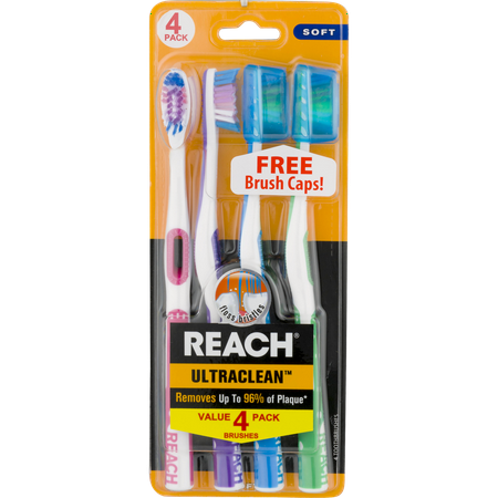 Reach Ultra Clean Soft Toothbrushes, 4 Pack