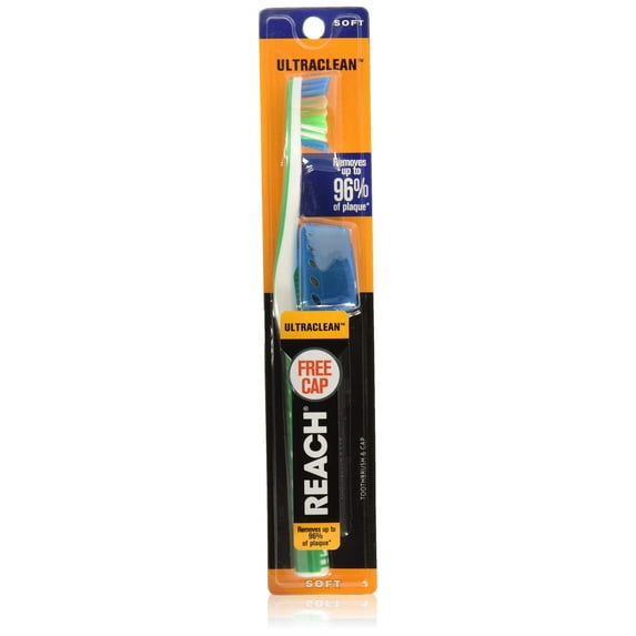 Reach Ultraclean Soft Toothbrush JMS2 With Free Cover. Assorted Colors