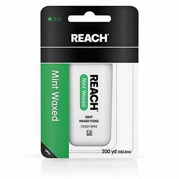 Reach Waxed Dental Floss for Plaque and Food Removal Refreshing Mint Flavor 2...