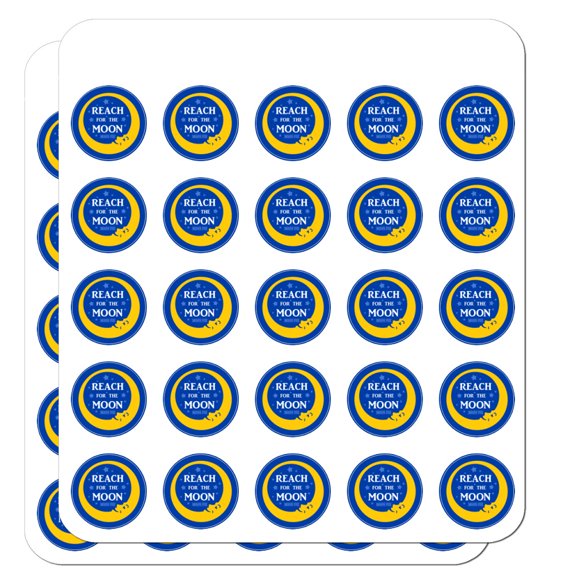 Reach for The Moon Planner Calendar Scrapbooking Crafting Stickers