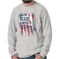 thumbnail image 1 of Reach for the Stars American Pride Plus Size Long Sleeve Graphic Tee Shirt Brisco Brands 2X, 1 of 6