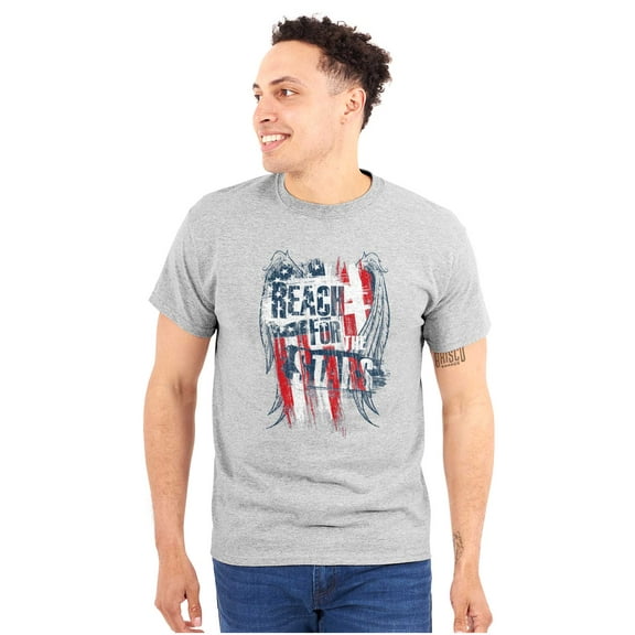 Reach for the Stars American Pride Unisex Plus Size Graphic Tee Brisco Brands 2X