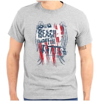 Reach for the Stars American Pride Plus Size Crewneck Graphic Tee Shirt Brisco Brands 2X